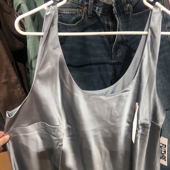 Light Blue Slip Dress - Picture 2 of 4